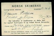 NORSK SKIMERKE 1950