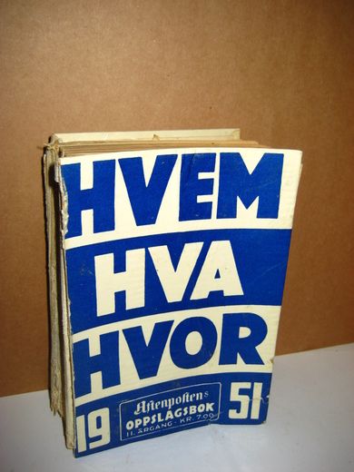 1951, HVEM HVA HVOR.