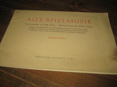 ALTE SPIELMUSIK, 1938.