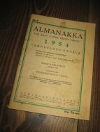 1954, ALMANAKK FOR ÅRET ETTER KRIST FØDSEL.
