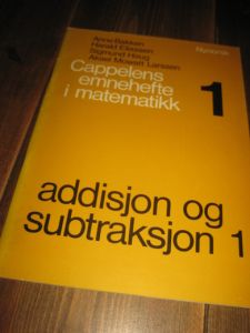 Bakken. Cappelens emnehefte i matematikk 1. Ubrukt. 1978.