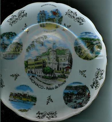 MONACO- Palais du Prince pyntetallerken i porselen