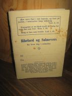 Bibelord og Salmevers for hver dag i måneden.