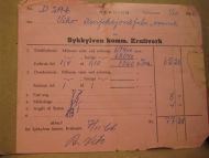 Rekning fra Sykkylven komm. Kraftverk på straum, 1966.