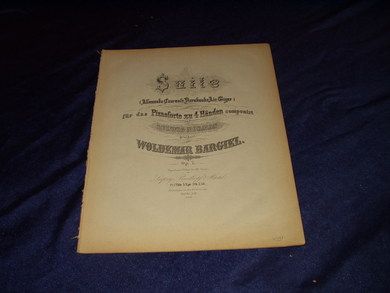 Suite fur das Pianoforte zu 4 Handencomponirt / WOLDEMAR BARGIEL  Op. 31.