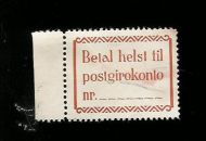 Merke med tekst 