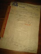 Ordreseddel fra Viko Konfeksjonsfabrikk, Sykkylven, nr 006, 1953. 