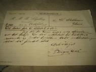 MEMORANDUM, fra R.M.B. Schølberg, Bodø, 1909.