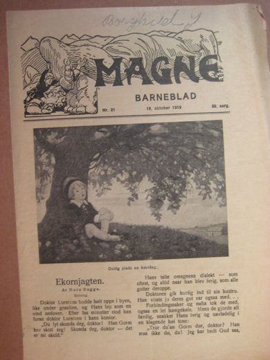 1919 nr 021 MAGNE BARNEBLAD
