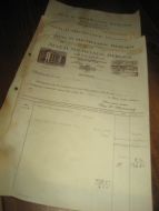 Lot på 4 fakturaer fra AUG D MICHELSEN LÆRFABRIK BERGEN til Leif Fjelde Skofabrik Utvik 1949