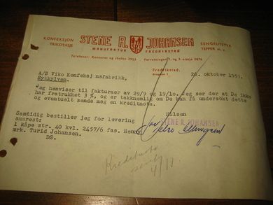 STENE R JOHANSEN Fredrikstad 1955