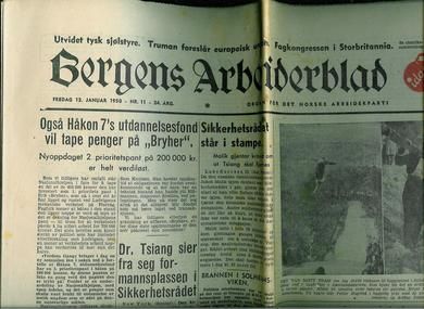 1950 nr 011 Bergens Arbeiderblad