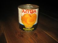 Boks uten innhold PERSIKOR fra AGRA 60-70 tallet