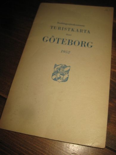 TURISTKARTA over GØTEBORG 1952
