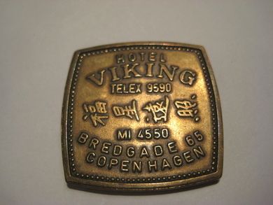 HOTEL VIKING TELE 9590 BREDGADE 65 COPENHAGEN