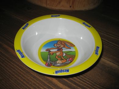 Tallerken i plast reklame fra NESTLE Nesquik 70-80 tallet