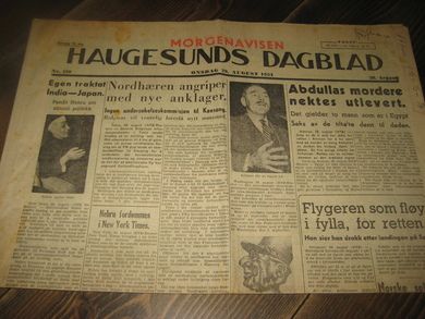 1951 nr 199 HAUGESUNDS DAGBLAD