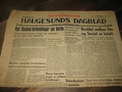 1948 nr 209 HAUGESUNDS DAGBLAD
