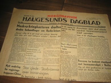 1948 nr 266 HAUGESUNDS DAGBLAD