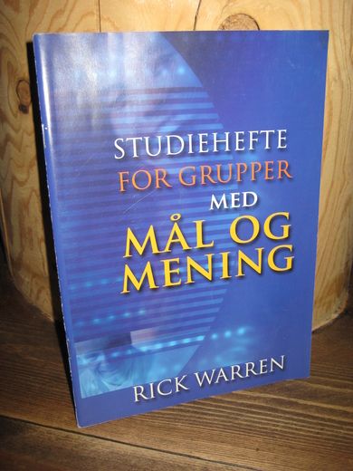 WARREN: STUDIEHEFTE FOR GRUPPER MED MÅL OG MENING.