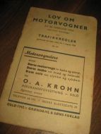 LOV OM MOTORVOGNER 1926
