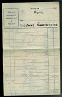 Faktura fra Eidsberg Samvirkelag i 1923 (mars)