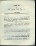 1886,nr 003, Circulære fra Den Kongelige Norske Regjerings Departement for det Indre. Poststyrelsen.