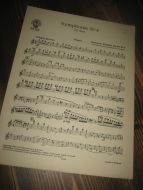 Johannes Brahms Op. 98, No 3. Symphonie nr 4, III. sats. Flauto, 1927.