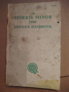 The MORRIS MINOR 1000 DRIVERS HANDBOOK. 1966.
