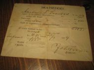 SKATTESEDDEL, 1909