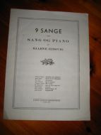 Bjarne Eidsvik: 9 SANGE for sang og piano. 1943.