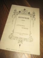 JULEKATALOG. LITTERÆRE NYHEDER. Mallings Boghandel, 1896.