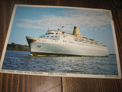 M-S VENUS FITTED WITH STABILIZERS, Bergen Line.