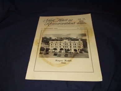 1952 nr 023 Norsk Hotell- og Resturantblad
