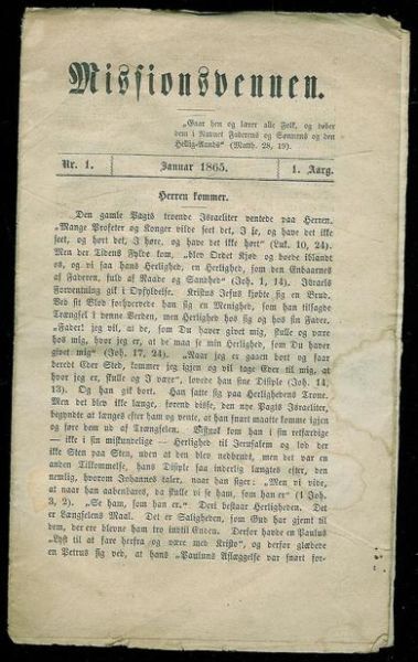1865 nr 001 Missionsvennen
