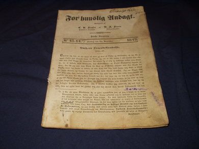 1842 nr 043 For Huuslig Andagt