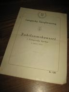 Jubileumskonsert Langevåg angforrening, 60 år, 1957. 