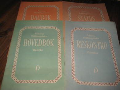 Lot med 4 brukte bøker fra 60 tallet
