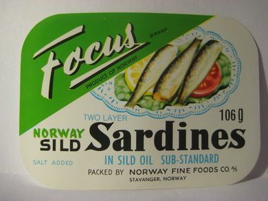 Focus sardines, fra Norway Fine Foods, Stavanger.