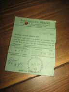 BANKGIRO KVITERING fra AALESUND SPAREBANK, 24.9.65.