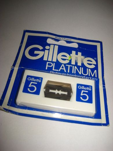 Pakke Gillette PLATINUM barberblad 80 tallet