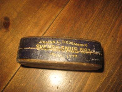 JOHAN L TIEDEMANS SVENSK SNUS NR 1 50 tallet
