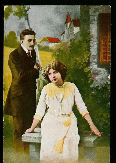 Meget pent postkort fra tidleg 1900