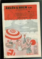 ÅHLEN & HOLM. Sommarlista 1937.                 32 sider.