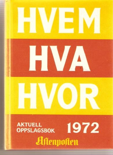 1972. HVEM HVA HVOR
