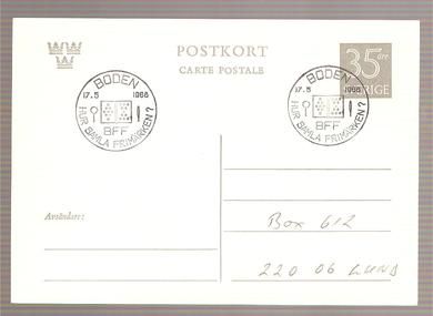 1968 17 5 BODEN HUR SAMLA FRIMERKEN ?