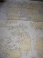 SELBJØRNSFJORDEN - BERGEN Originalkart fra Det Norske kartverk pent i glass og ramme Dette er kart nr 8