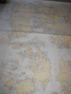 SELBJØRNSFJORDEN - BERGEN. Originalkart fra Det Norske kartverk, pent i glass og ramme.  Dette er kart nr 8