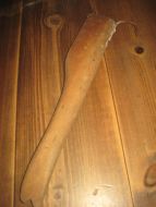 Gammel klepp brukt bed toskefiske i gamle dager ca 44 cm lang tidleg 1900