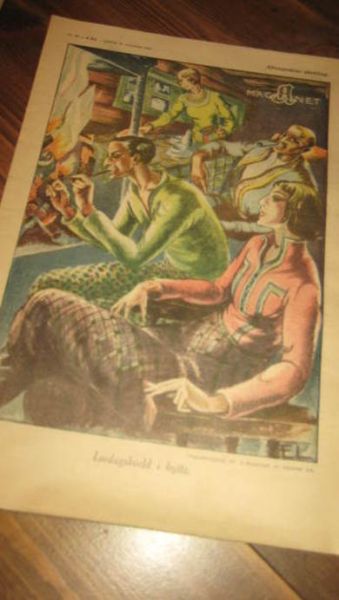 1932 nr 047 A MAGASINET Originaltegning for A Magasinet av Edvarda Lie